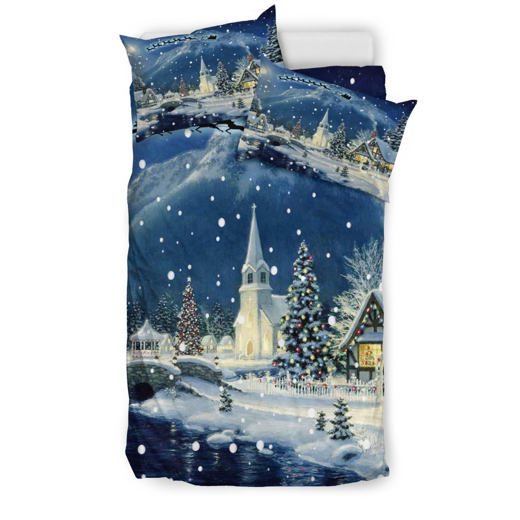 SNOW CHRISTMAS 3D Customized Duvet Cover Bedding Sets