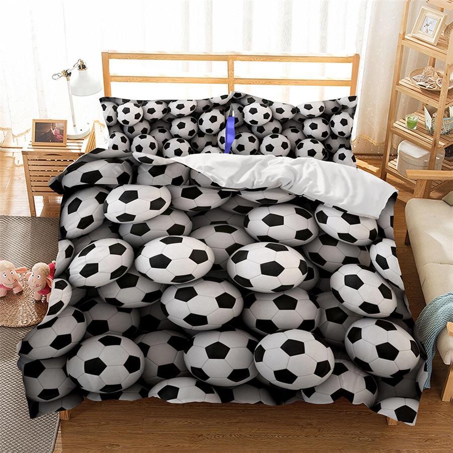 Soccer Ball Heaven 3D Customized Duvet Cover Bedding Sets