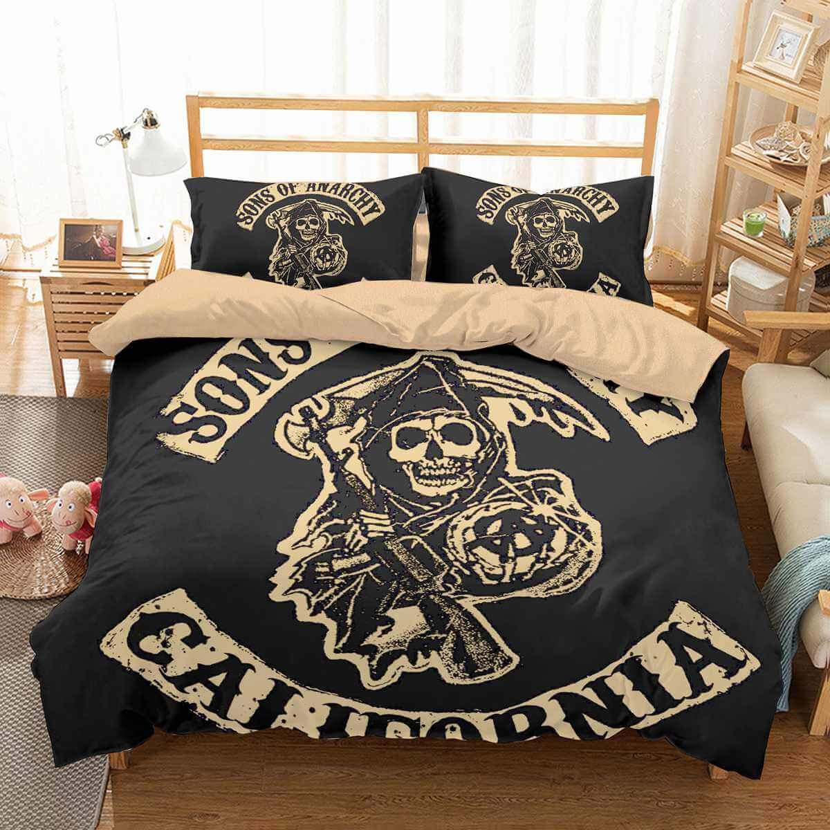 Sons Of Anarchy 3D Customized Duvet Cover Bedding Sets