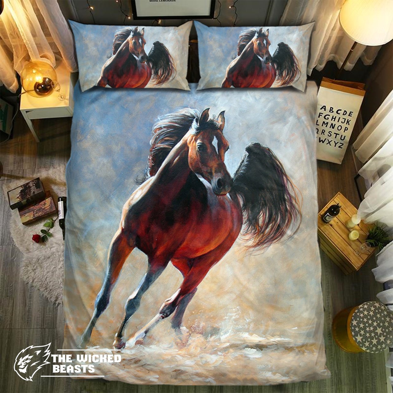 Special Horse Collection 683D Customized Duvet Cover Bedding Sets