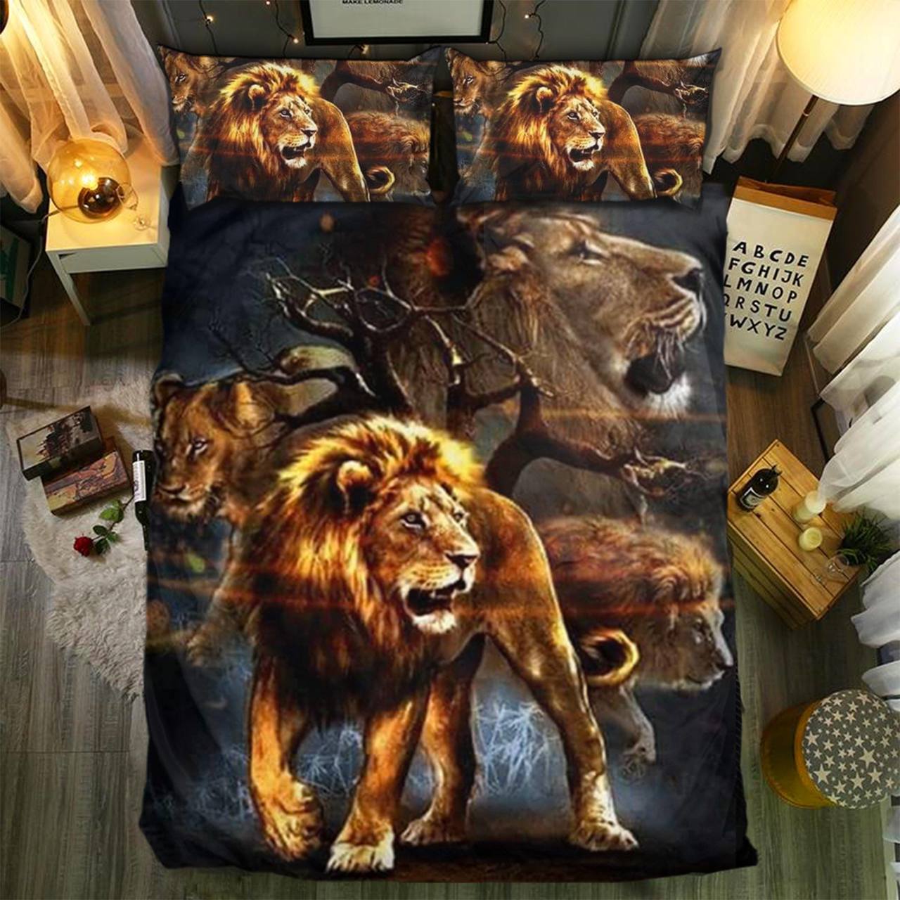 Special Lion Collection 2808103D Customized Duvet Cover Bedding Sets