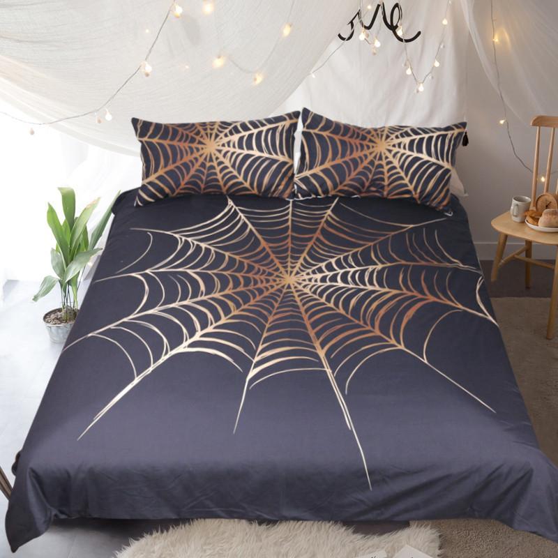Spider Cobweb 3D Customized Duvet Cover Bedding Sets