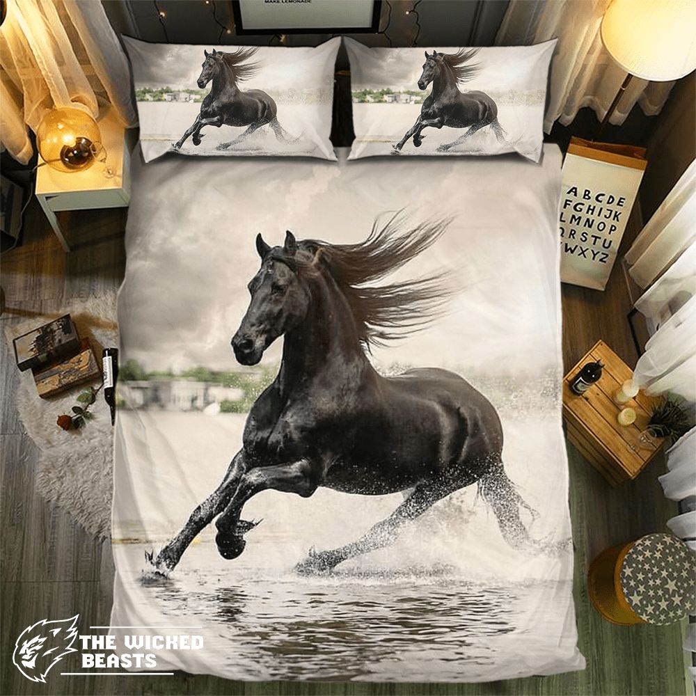 Spring Dark Horse 09144 3D Customized Duvet Cover Bedding Sets