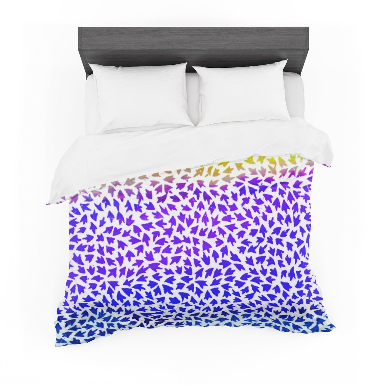 Sreetama Ray ‘Aqua Arrows’ Blue Purple Featherweight3D Customized Duvet Cover Bedding Sets