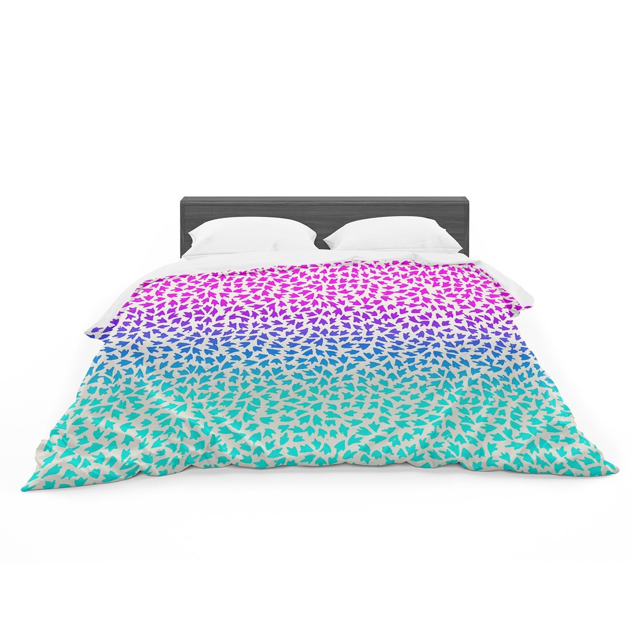 Sreetama Ray ‘Ombre Arrows’ Blue Pink Featherweight3D Customized Duvet Cover Bedding Sets