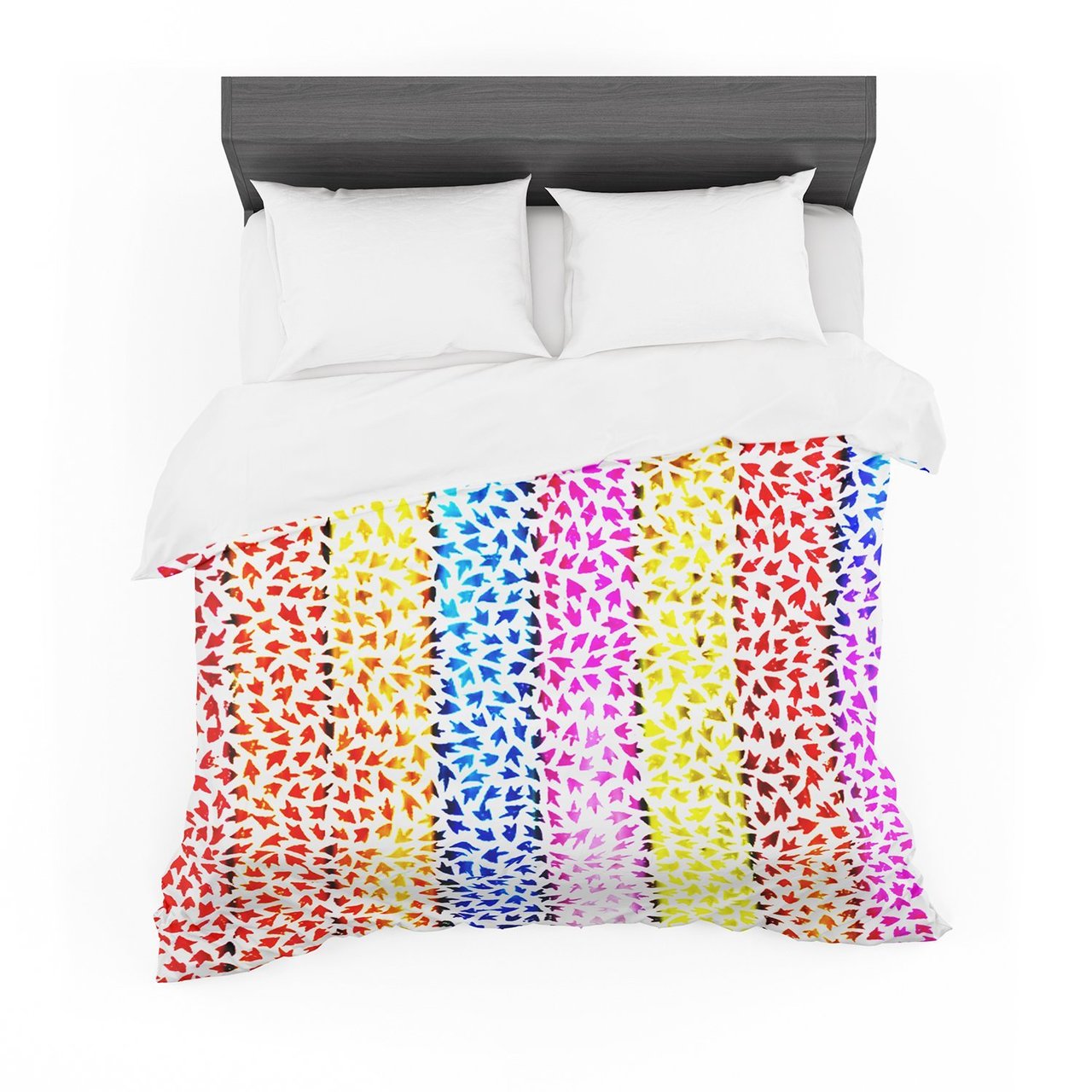 Sreetama Ray ‘Rainbow Arrows’ Multicolor Featherweight3D Customized Duvet Cover Bedding Sets