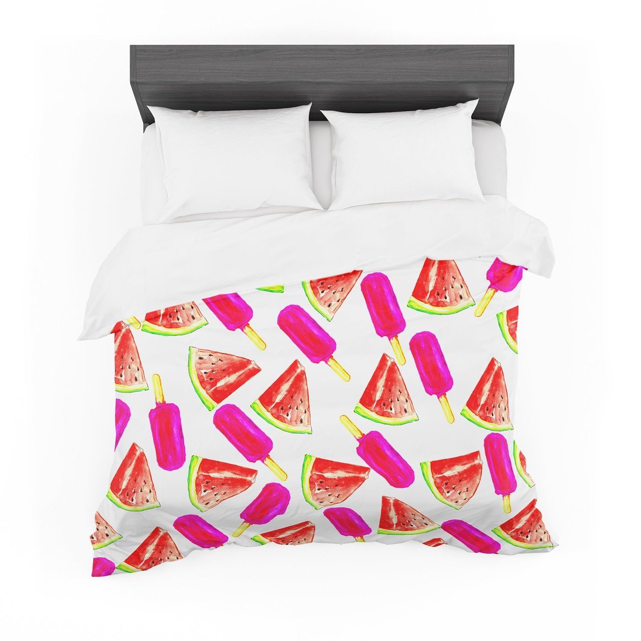 Sreetama Ray ‘Strawberry & Watermelon’ Pink Red Featherweight3D Customized Duvet Cover Bedding Sets