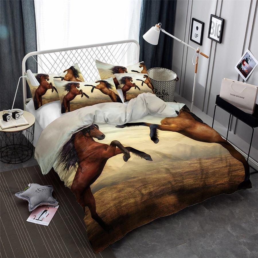 Stallions 3D Customized Duvet Cover Bedding Sets