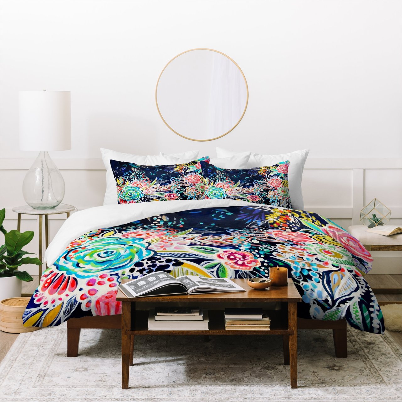 Stephanie Corfee Night Bloomers Duvet Cover Bedding Sets