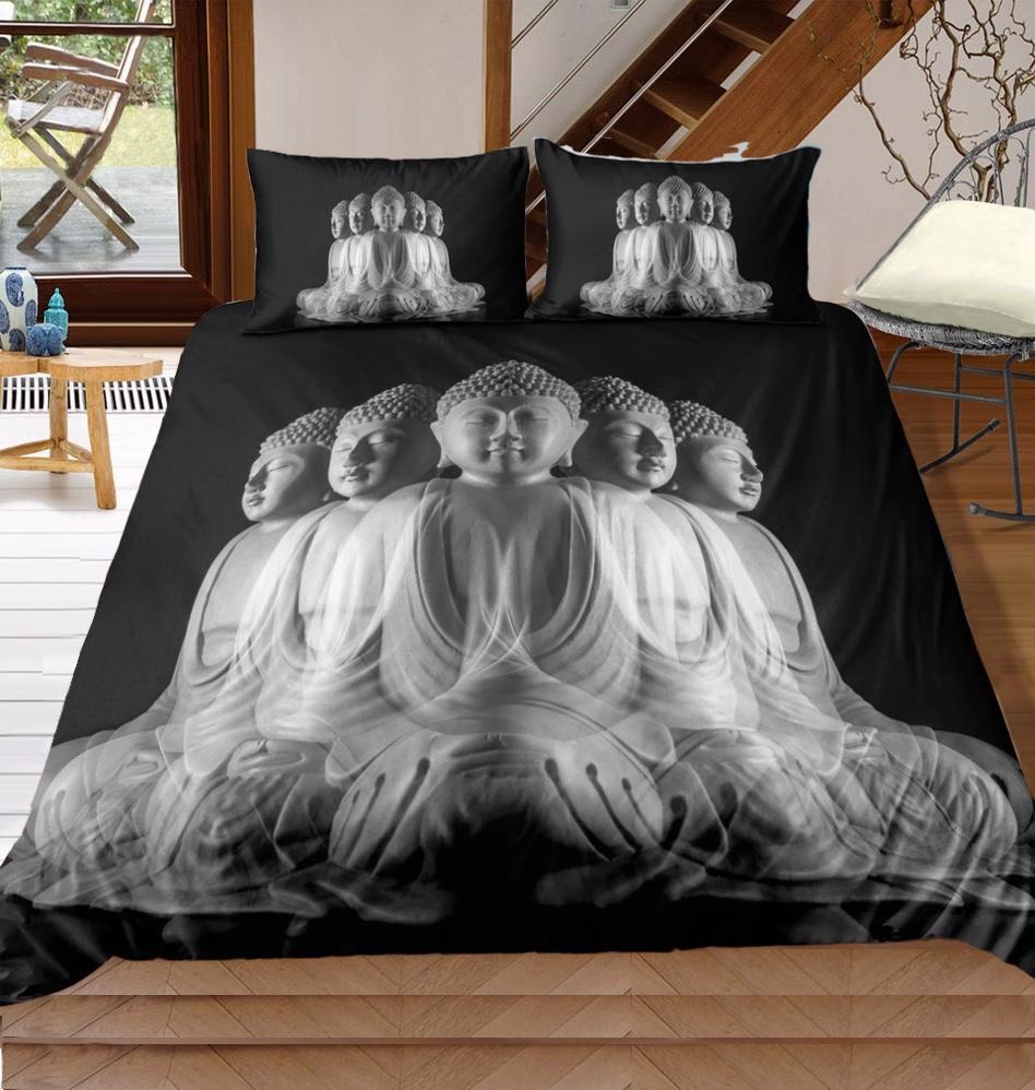 Stone Buddhaculpture 3D Customized Duvet Cover Bedding Sets