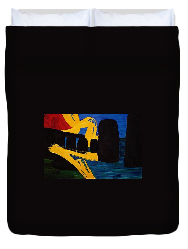 Stonehenge Abstract Evolution1 3D Customized Duvet Cover Bedding Sets