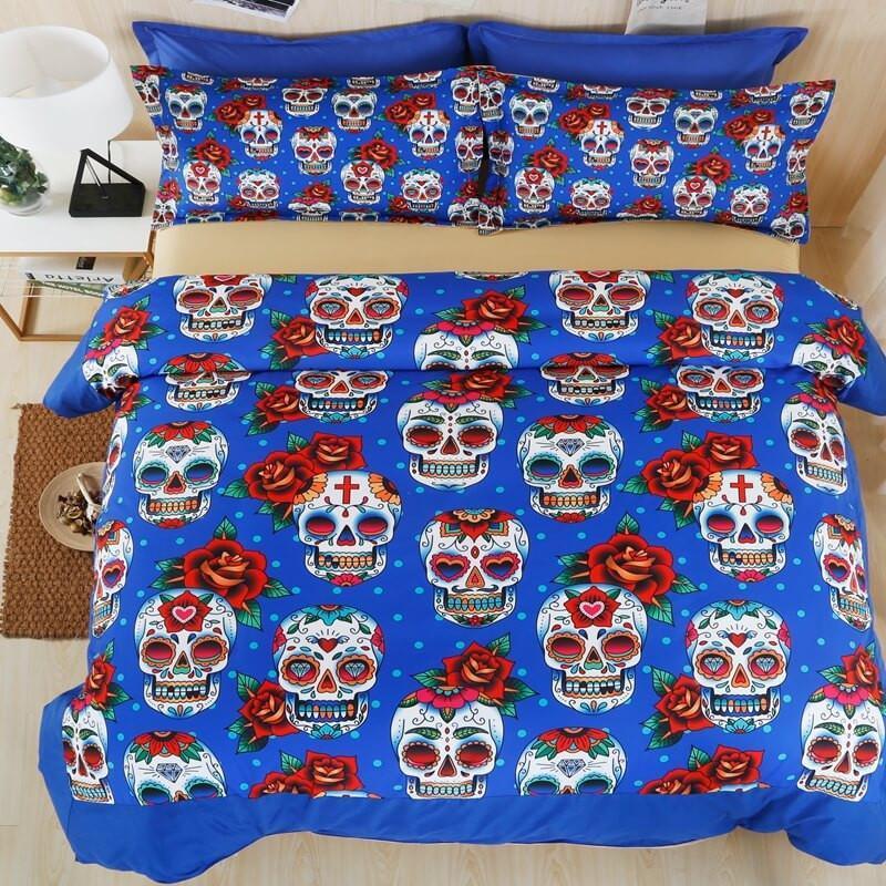 Sugar Skull 3 3D Customized Duvet Cover Bedding Sets