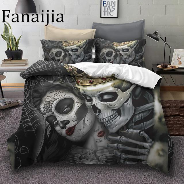Sugarkull3D Customized Duvet Cover Bedding Sets