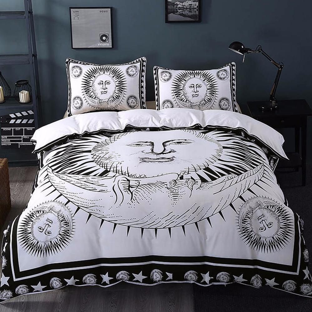 Sun God Black Print ART HOP 3D Customized Duvet Cover Bedding Sets