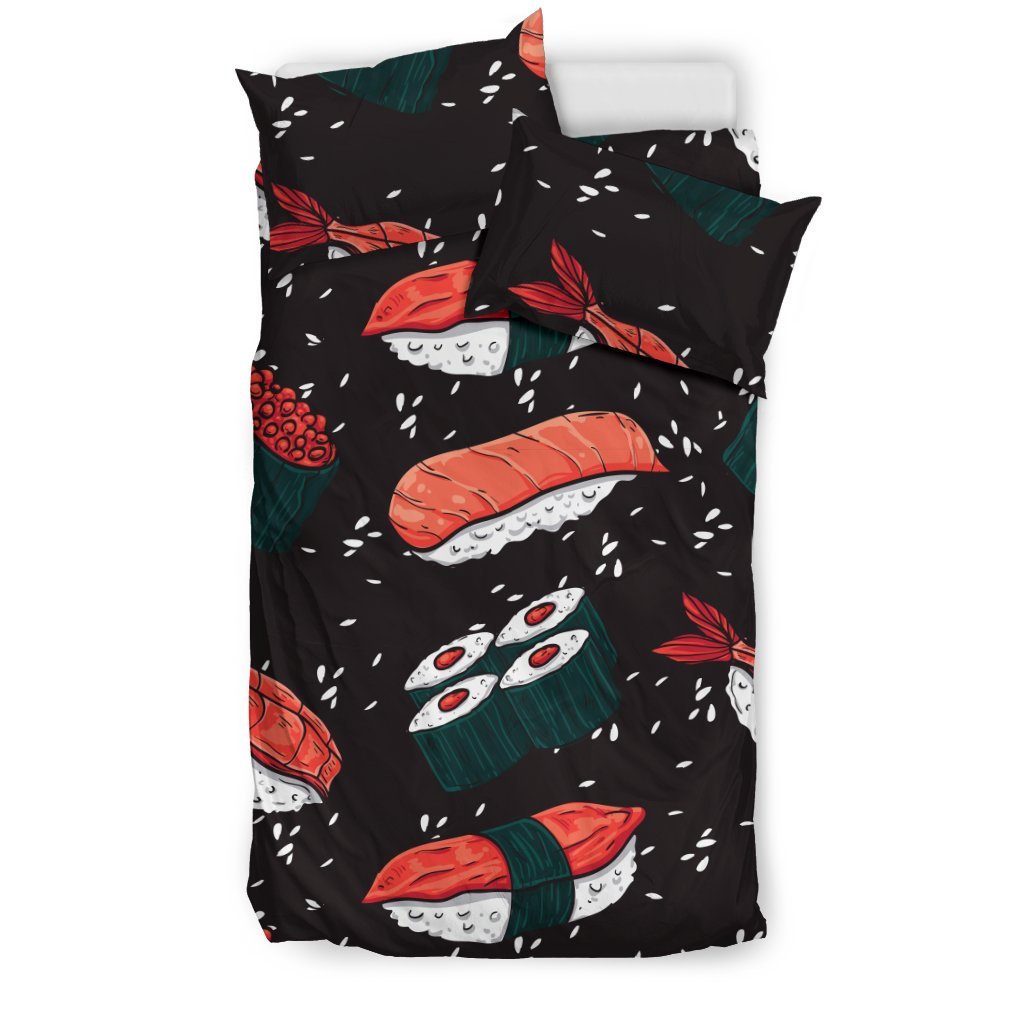 Sushi Black 3D Customized Duvet Cover Bedding Sets