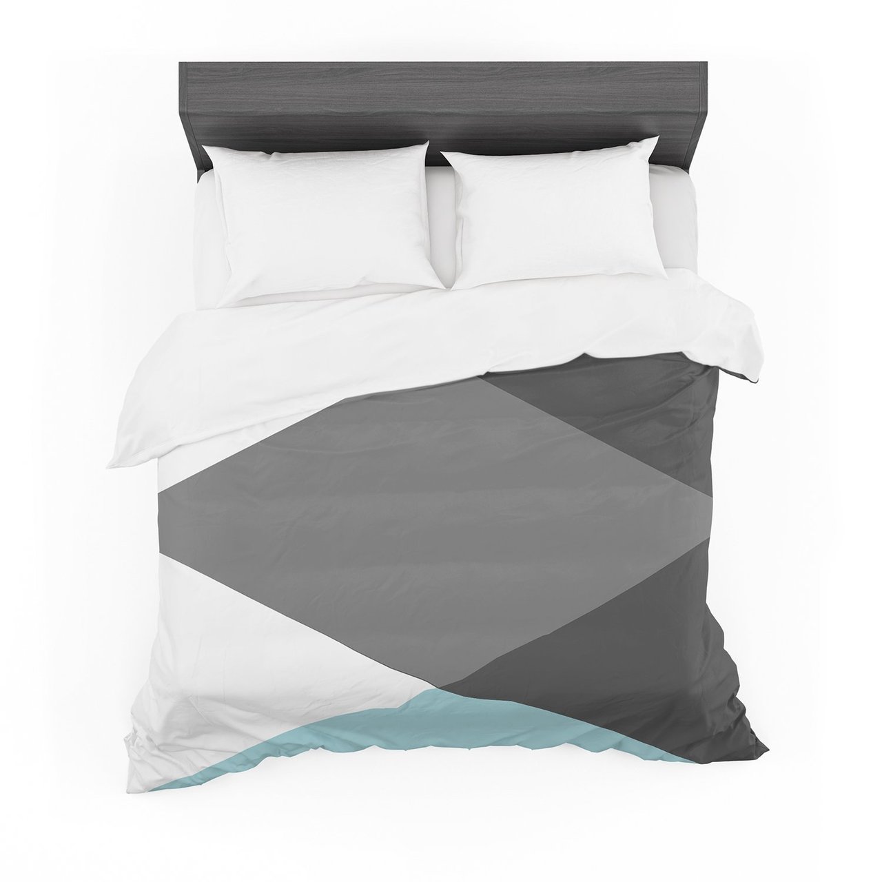 Suzanne Carter ‘Diamonds’ Gray Blue Featherweight3D Customized Duvet Cover Bedding Sets