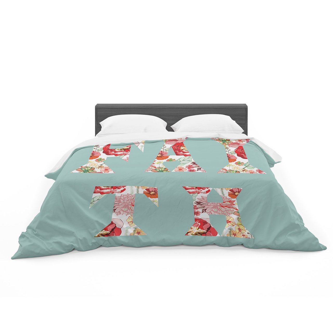 Suzanne Carter ‘FAITH’ Blue Red Featherweight3D Customized Duvet Cover Bedding Sets