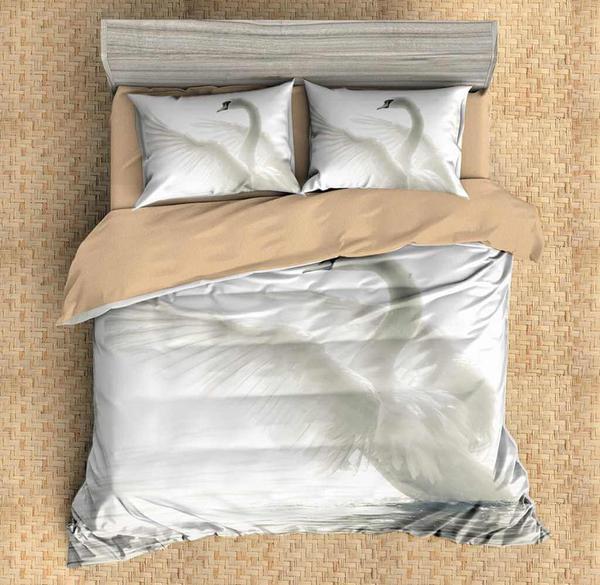 Swan 3 3D Customized Duvet Cover Bedding Sets