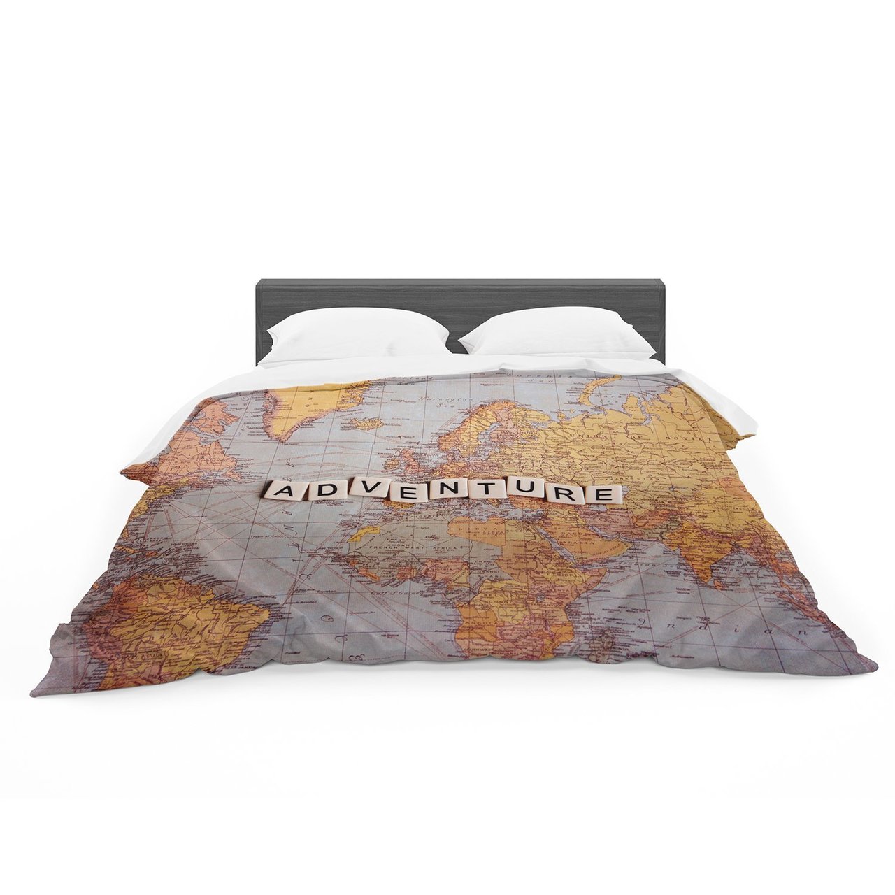 Sylvia Cook ‘Adventure Map’ World Featherweight3D Customized Duvet Cover Bedding Sets