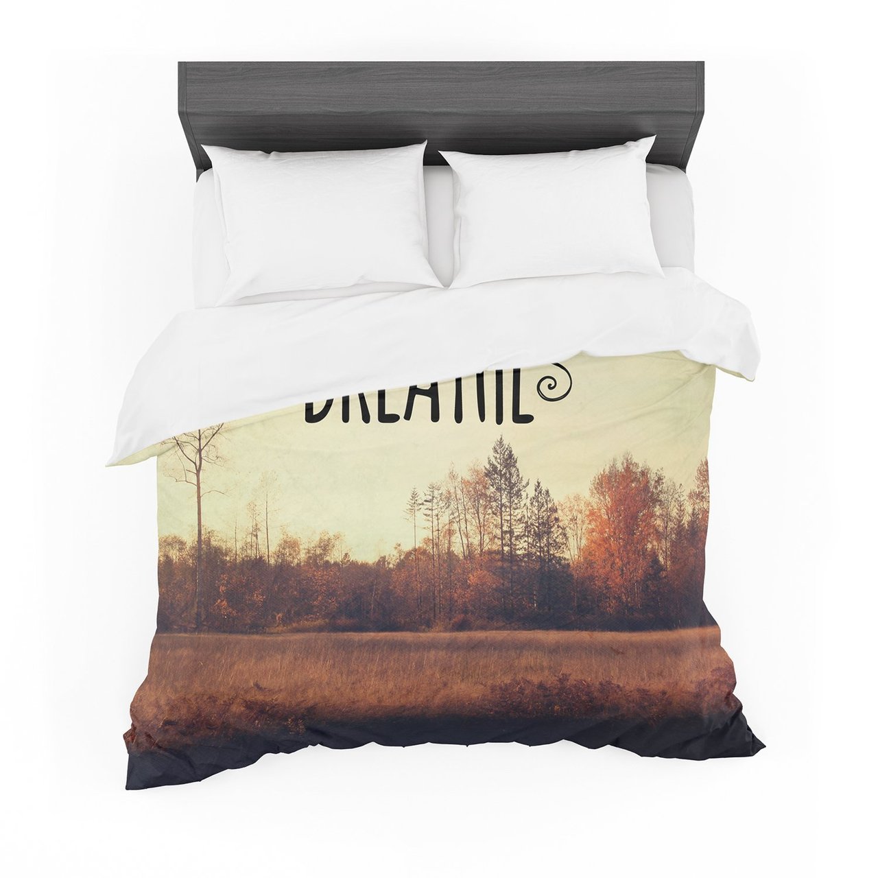 Sylvia Cook ‘Just Breathe’ Brown Tan Featherweight3D Customized Duvet Cover Bedding Sets