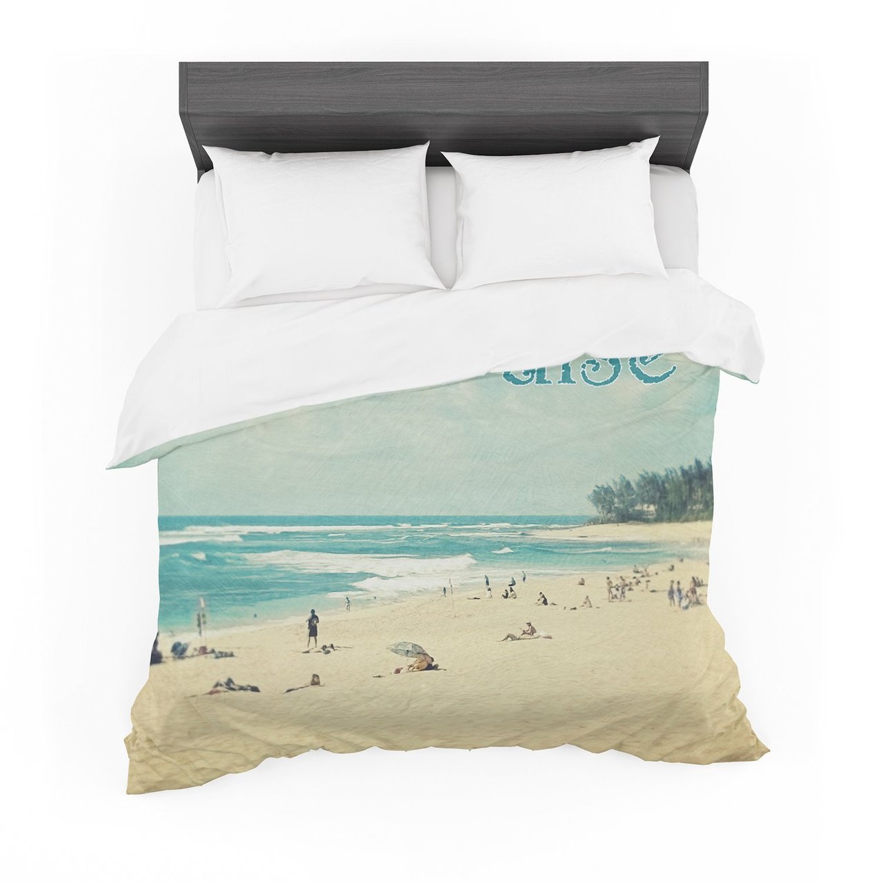 Sylvia Cook ‘Paradise’ Tan Blue Featherweight3D Customized Duvet Cover Bedding Sets