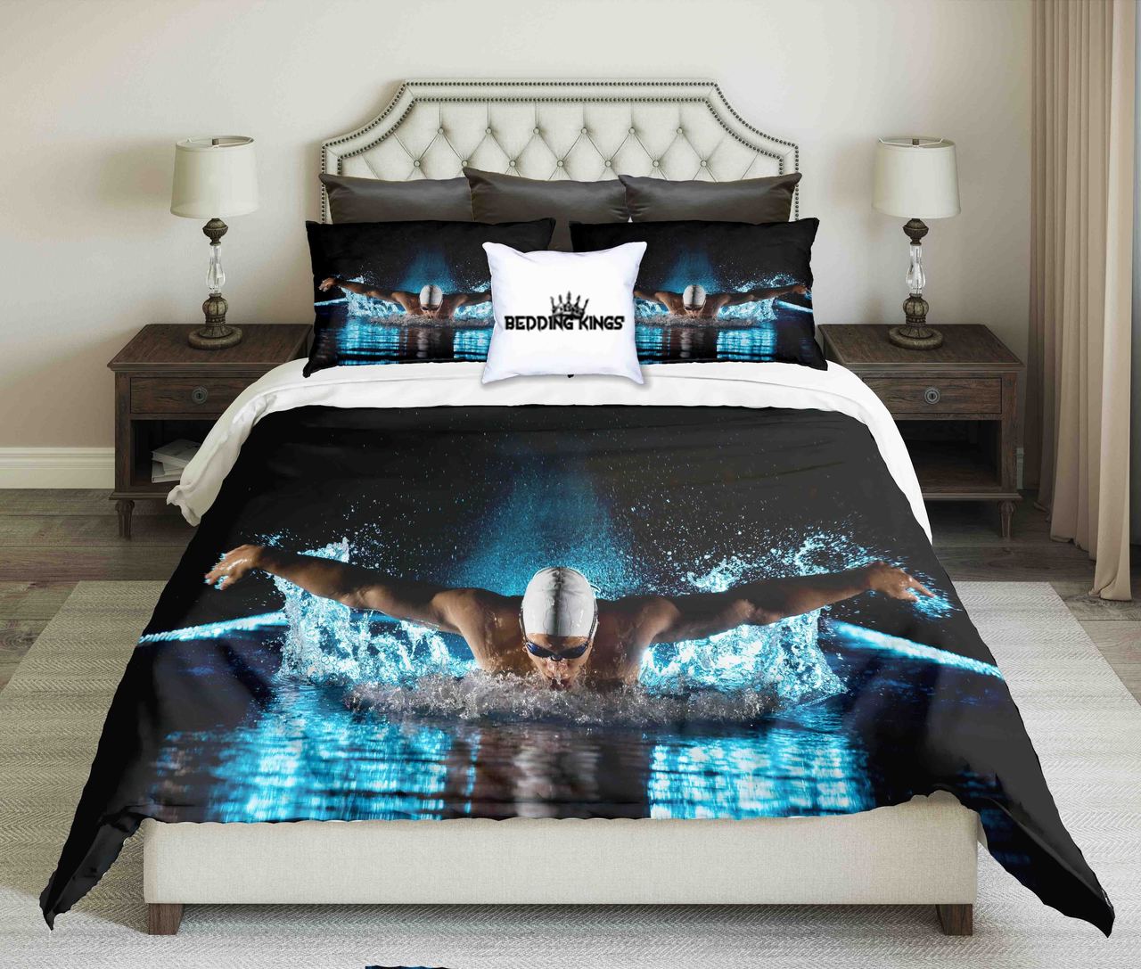 Taking Breathwimming Butterfly Design | kings3D Customized Duvet Cover Bedding Sets
