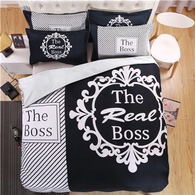 The Boss & The Real Boss Couples Bedding Set