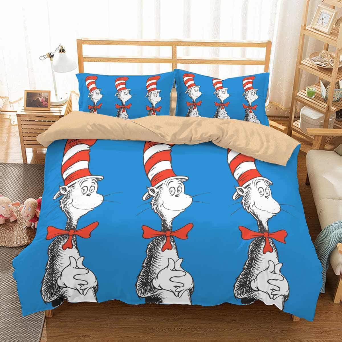The Cat In The Hat 3D Customized Duvet Cover Bedding Sets