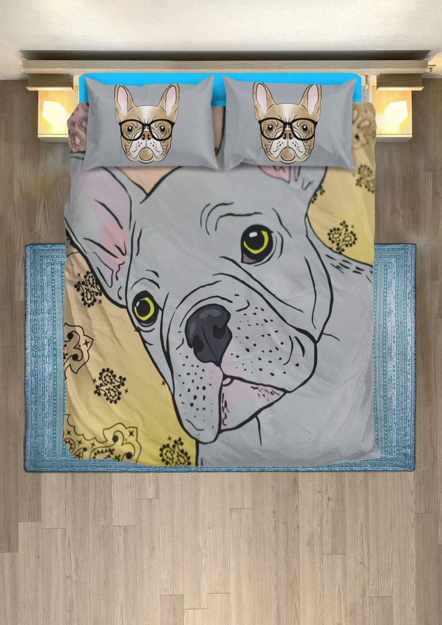The frenchie 3D Customized Duvet Cover Bedding Sets