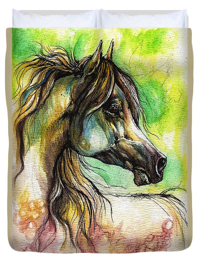 The Rainbow Colored Arabian Horse 3D Customized Duvet Cover Bedding Sets