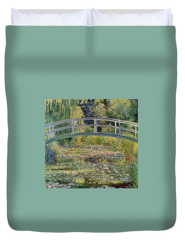 The Waterlily Pond With The Japanese Bridge 3D Customized Duvet Cover Bedding Sets
