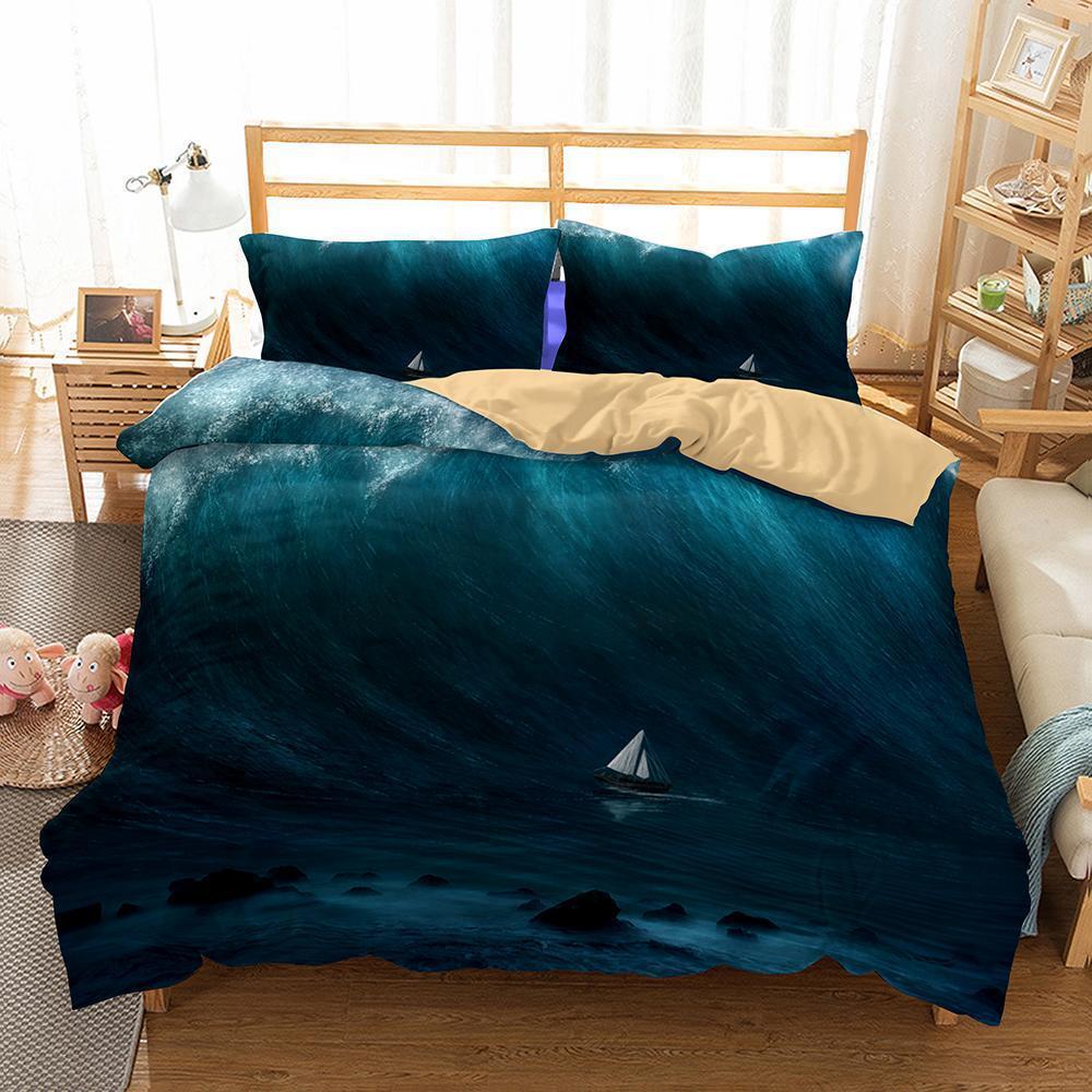 Theme Digital Printing Hurricane Bedroom Household Items Piece3D Customized Duvet Cover Bedding Sets