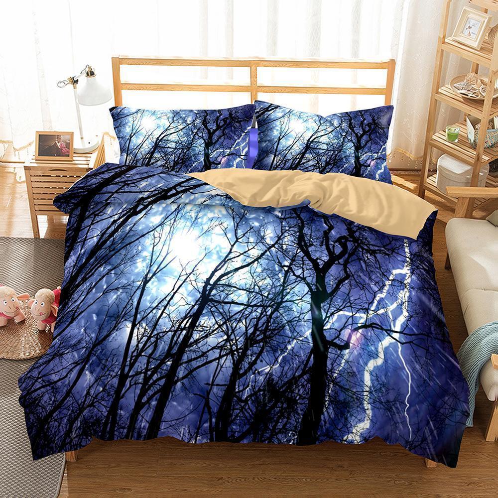 Theme Digital Printing Lightning Hurricane Florence Path Bedroom Homeupplies3D Customized Duvet Cover Bedding Sets