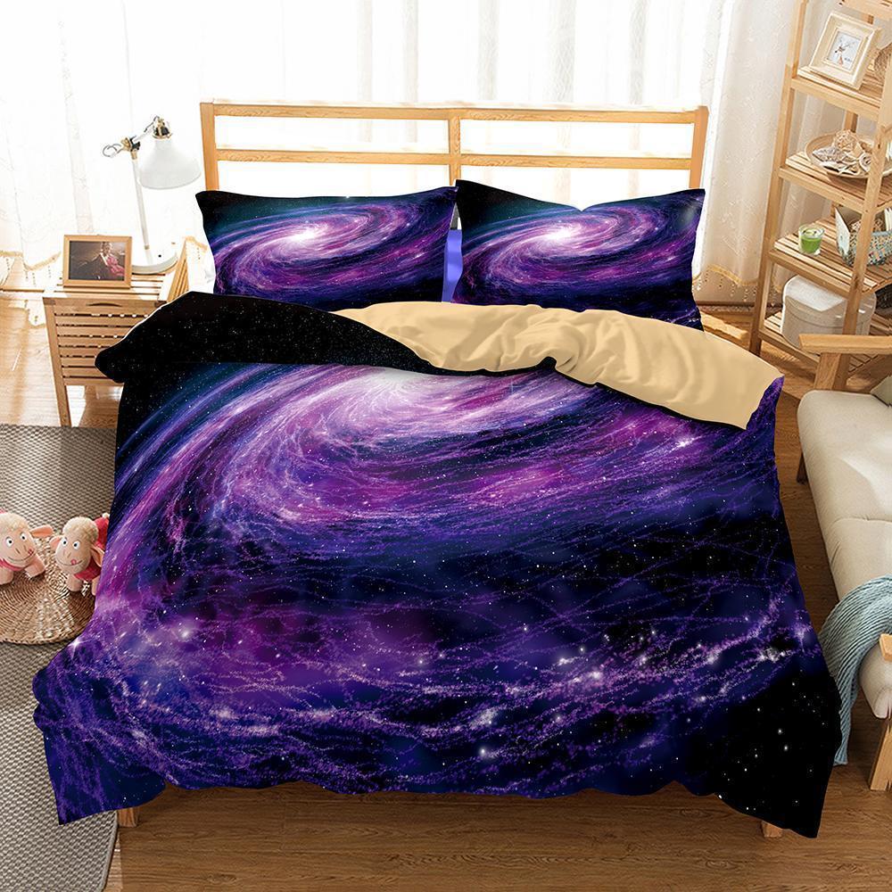 Theme Digital Printing Nebula Universe uitable for Allizes of Bedroom Household Itemss3D Customized Duvet Cover Bedding Sets