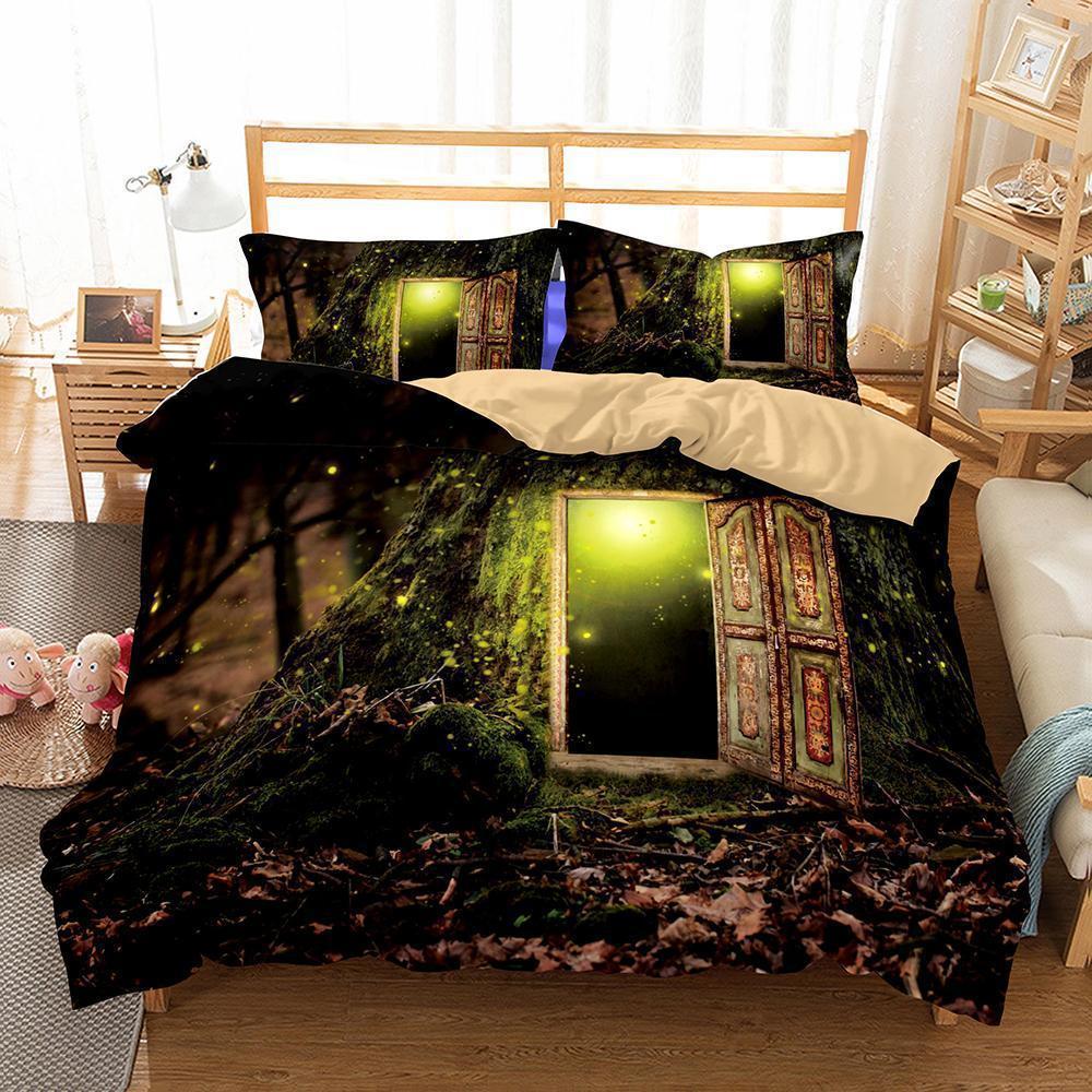 Theme Dream Forest Digital Printing 3 of Variousizes of Household Itemss3D Customized Duvet Cover Bedding Sets