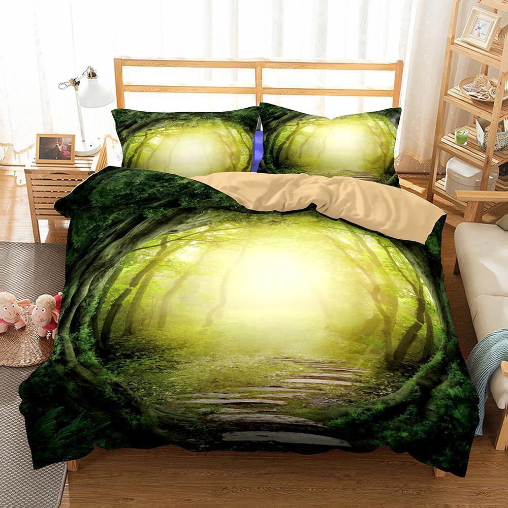 Theme Dream Forest Digital Printing Variousizes Household Itemss3D Customized Duvet Cover Bedding Sets