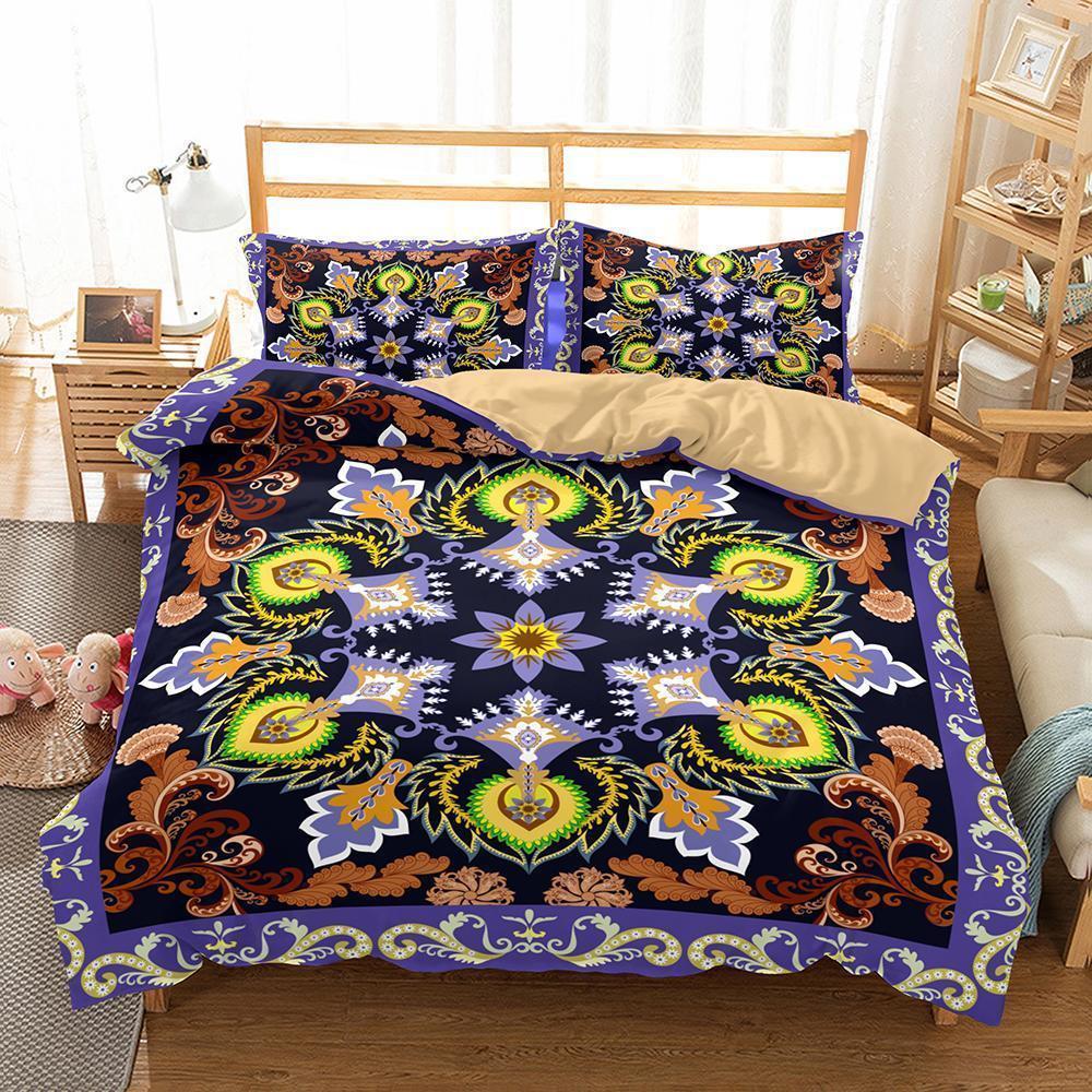 Theme Print Bohemian 3 Pieceet of Household Itemset In Variousizes of3D Customized Duvet Cover Bedding Sets