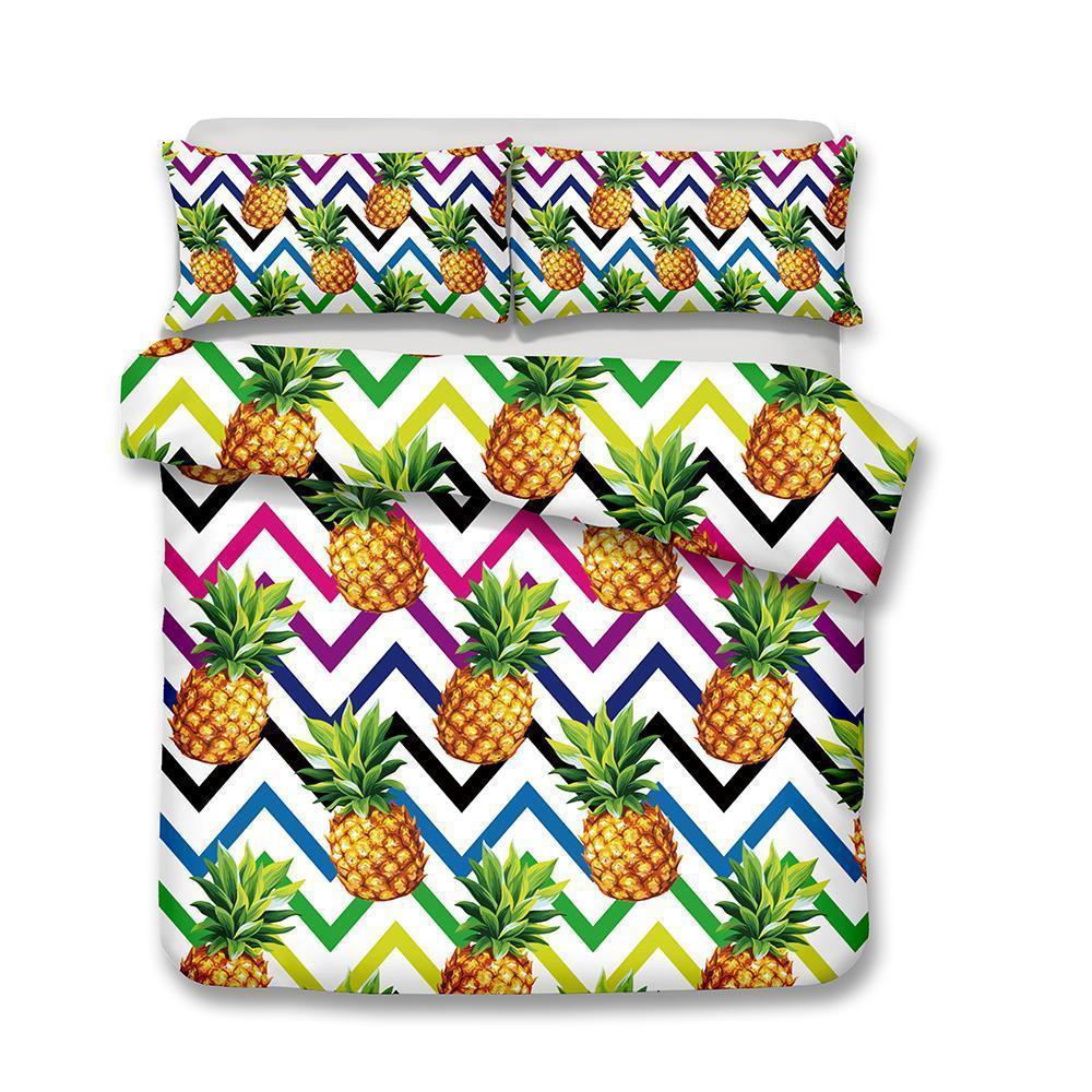 Theme printing fruit pineapple home decoration design multisizeelections3D Customized Duvet Cover Bedding Sets