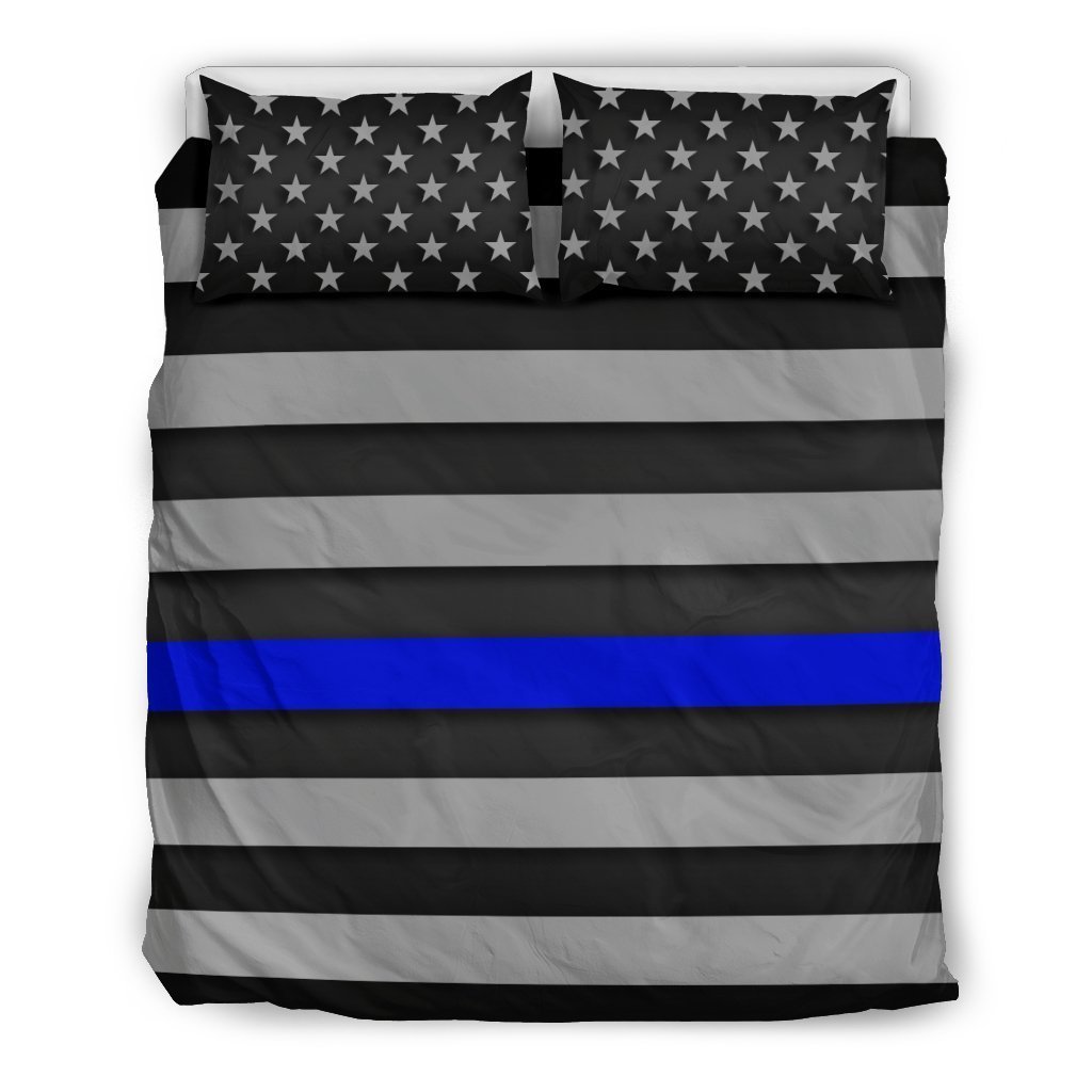 Thin Blue Line 1 3D Customized Duvet Cover Bedding Sets