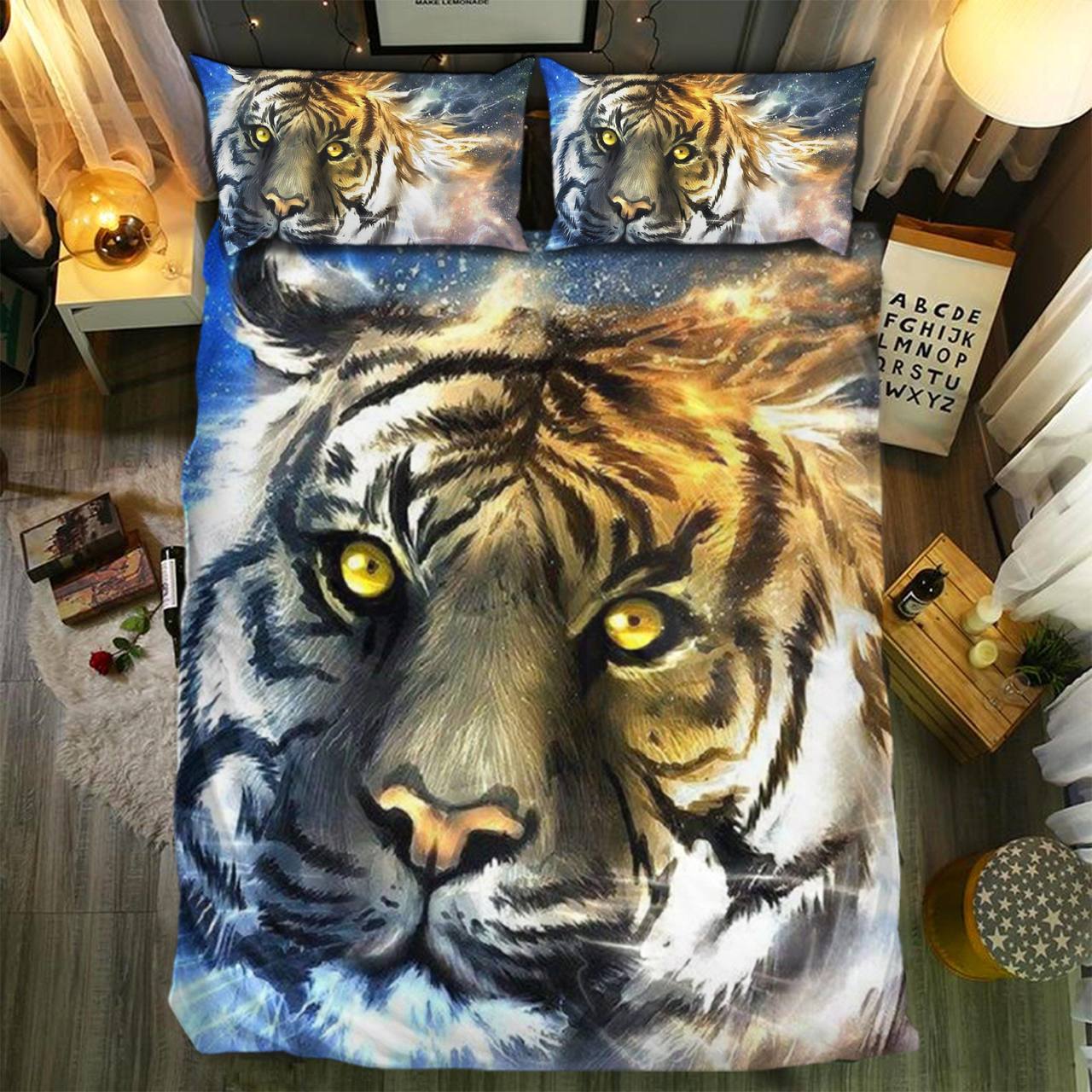 Tiger 063D Customized Duvet Cover Bedding Sets