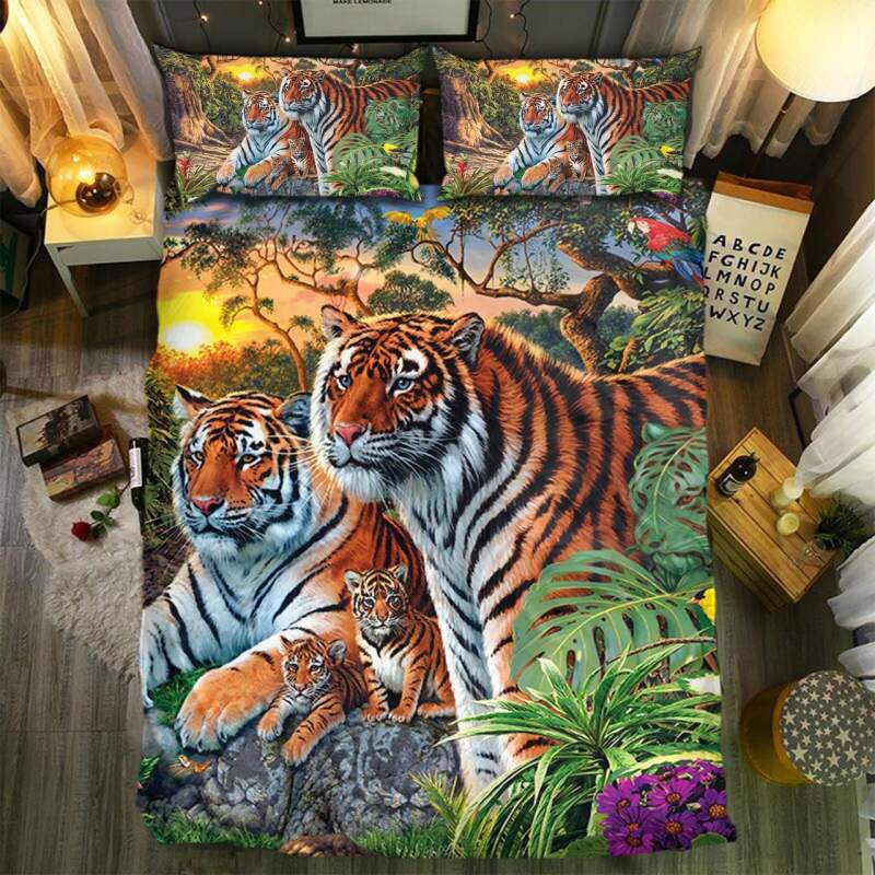 Tiger 083D Customized Duvet Cover Bedding Sets