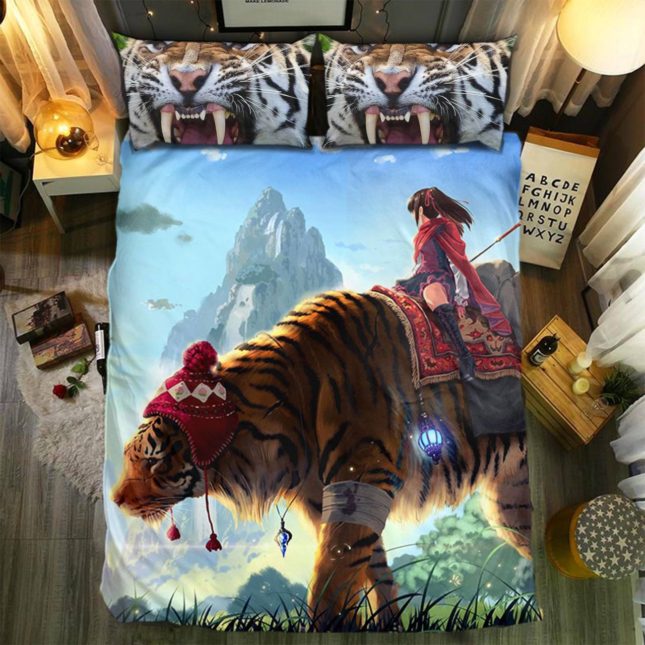 Tiger 113D Customized Duvet Cover Bedding Sets