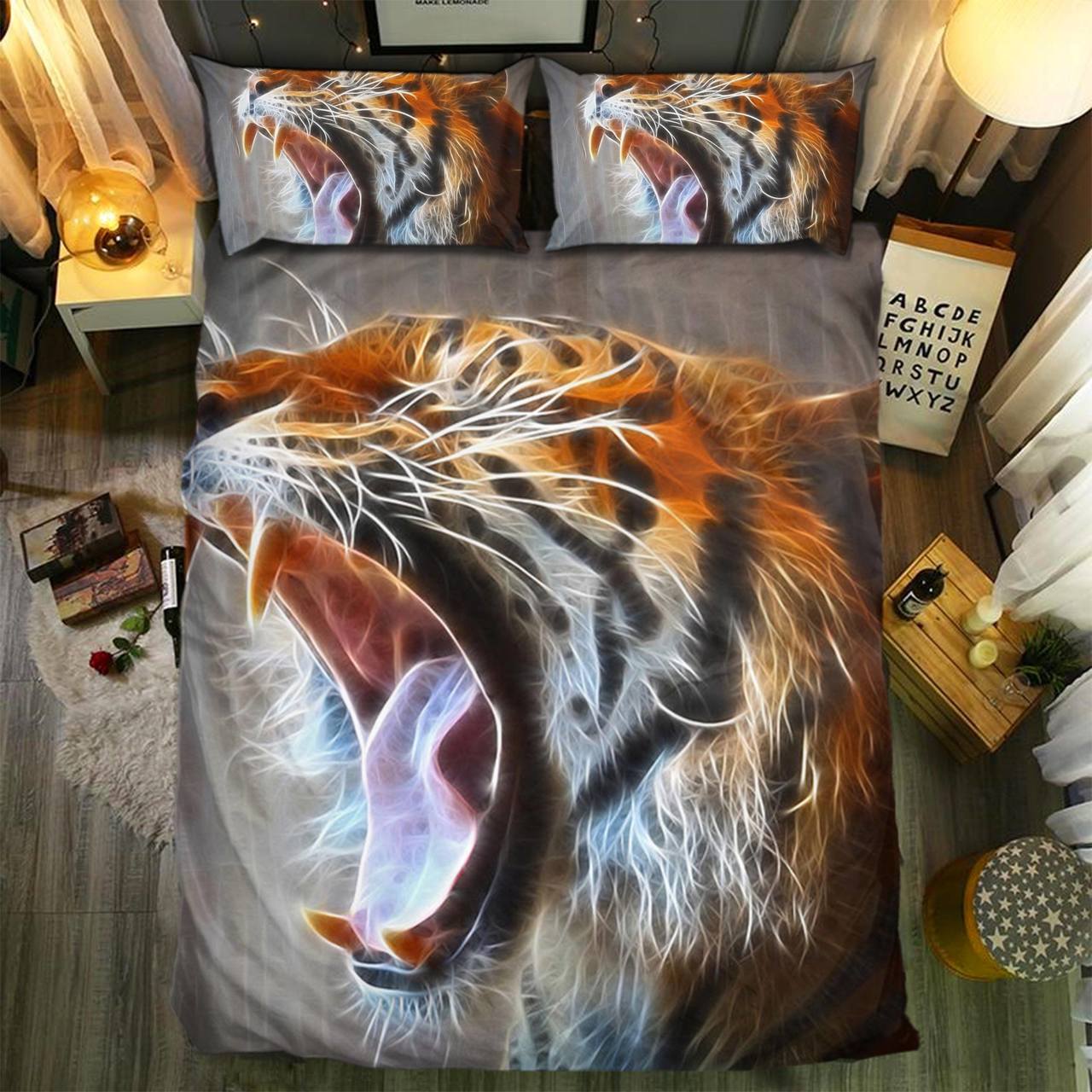 Tiger 133D Customized Duvet Cover Bedding Sets