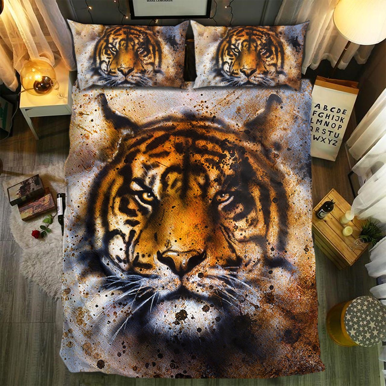 Tiger 143D Customized Duvet Cover Bedding Sets