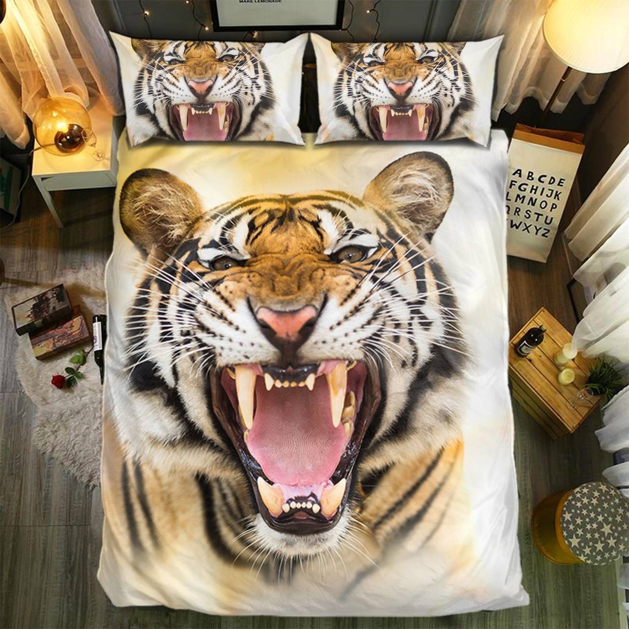 Tiger 153D Customized Duvet Cover Bedding Sets