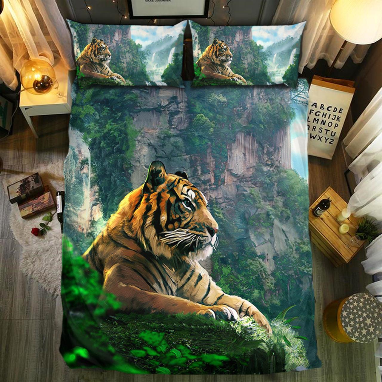Tiger 203D Customized Duvet Cover Bedding Sets