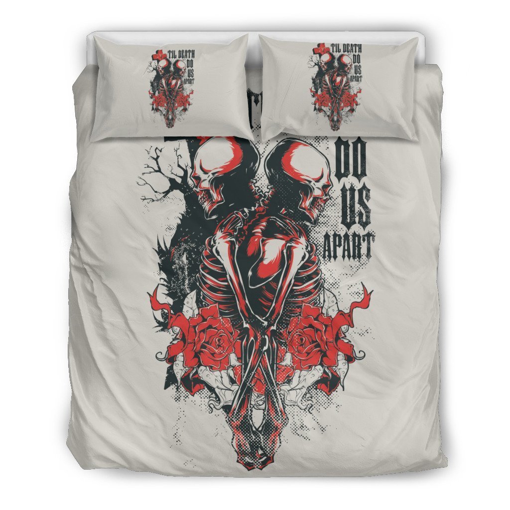 Til Death Do Us Apart Skull Bedding Set
