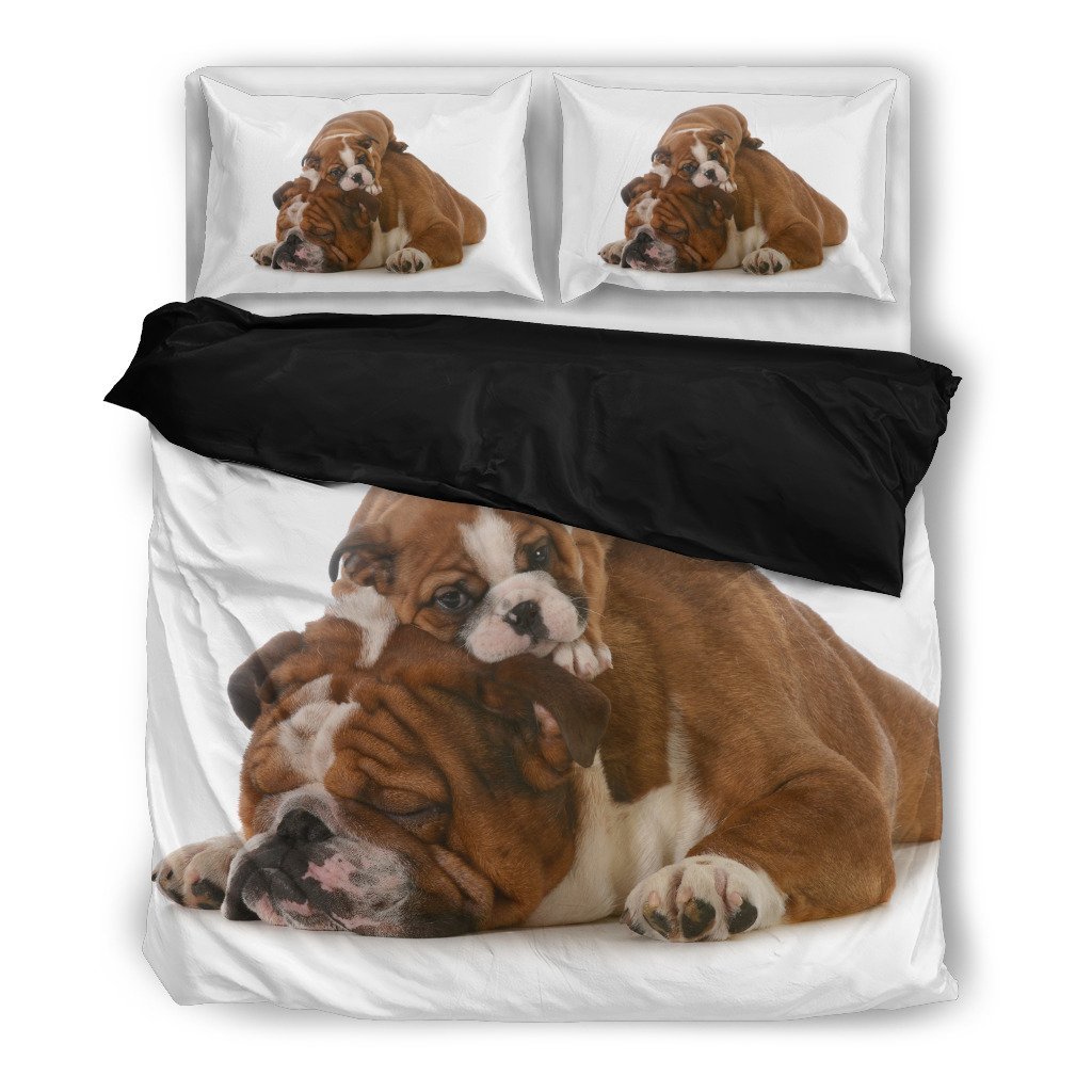 Tired Bulldogs 3D Customized Duvet Cover Bedding Sets