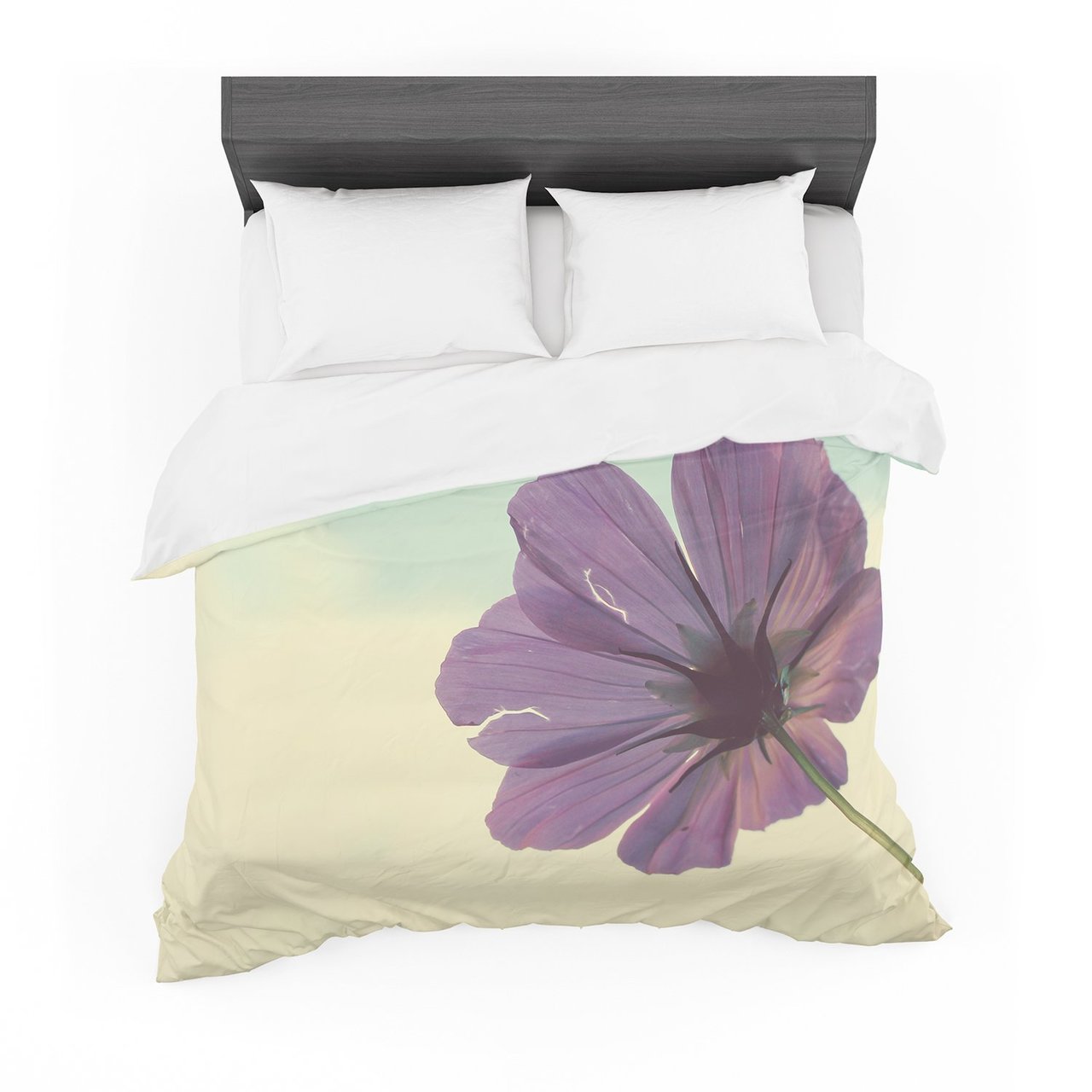 Torn But Never Broken Purple Flower Featherweight3D Customized Duvet Cover Bedding Sets