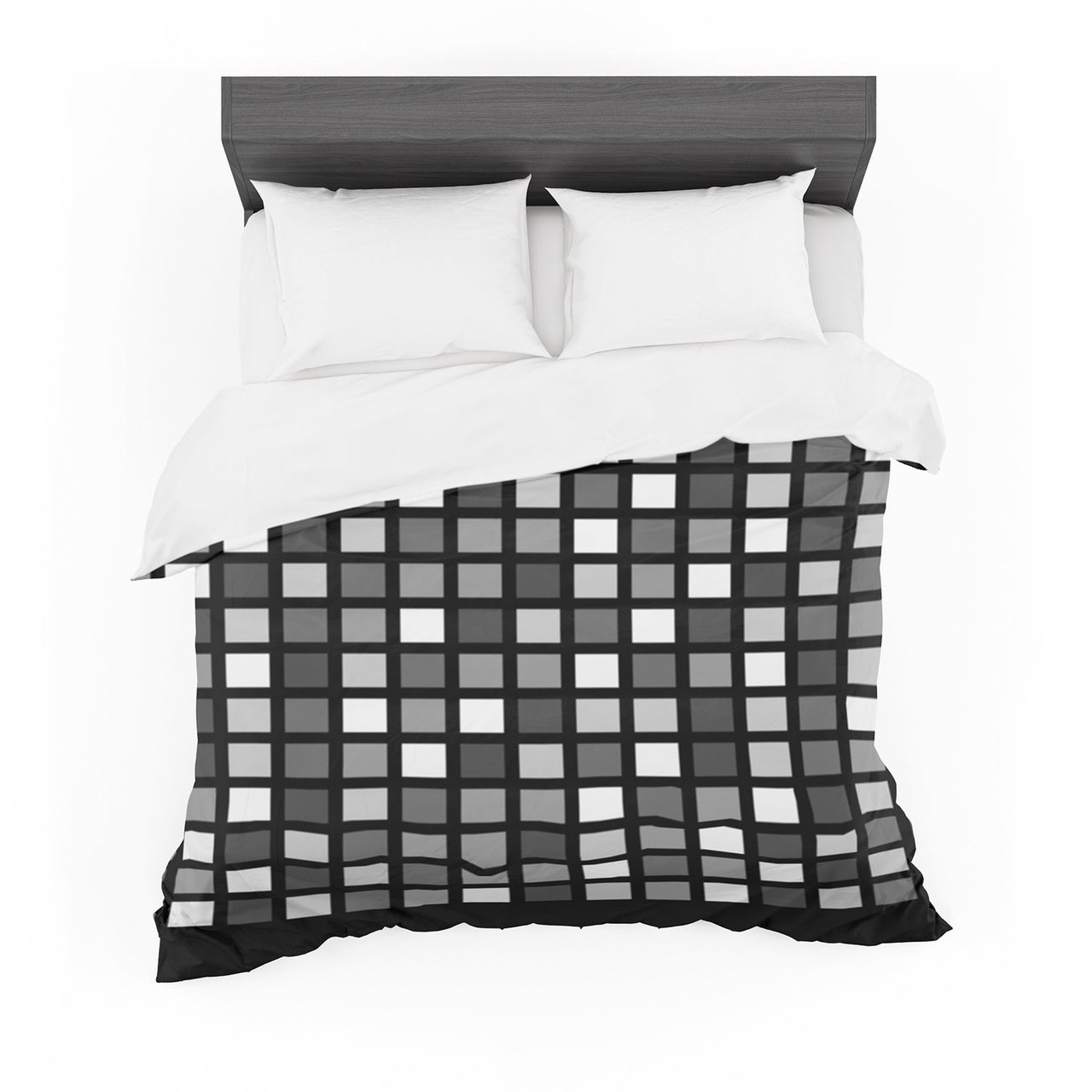 Trebam ‘Plocica’ Gray Grid Featherweight3D Customized Duvet Cover Bedding Sets